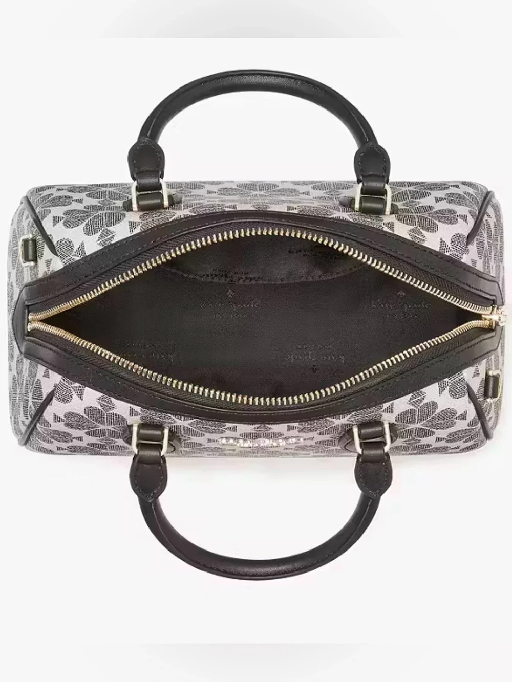 NWT 💙 Kate Spade Flower Small Duffle in White & Navy Satchel/Crossbody